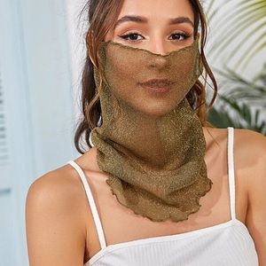 2-Time Winning HOST PICK ☀️❤️- Face Mask & Scarf Sheer Chiffon Mate